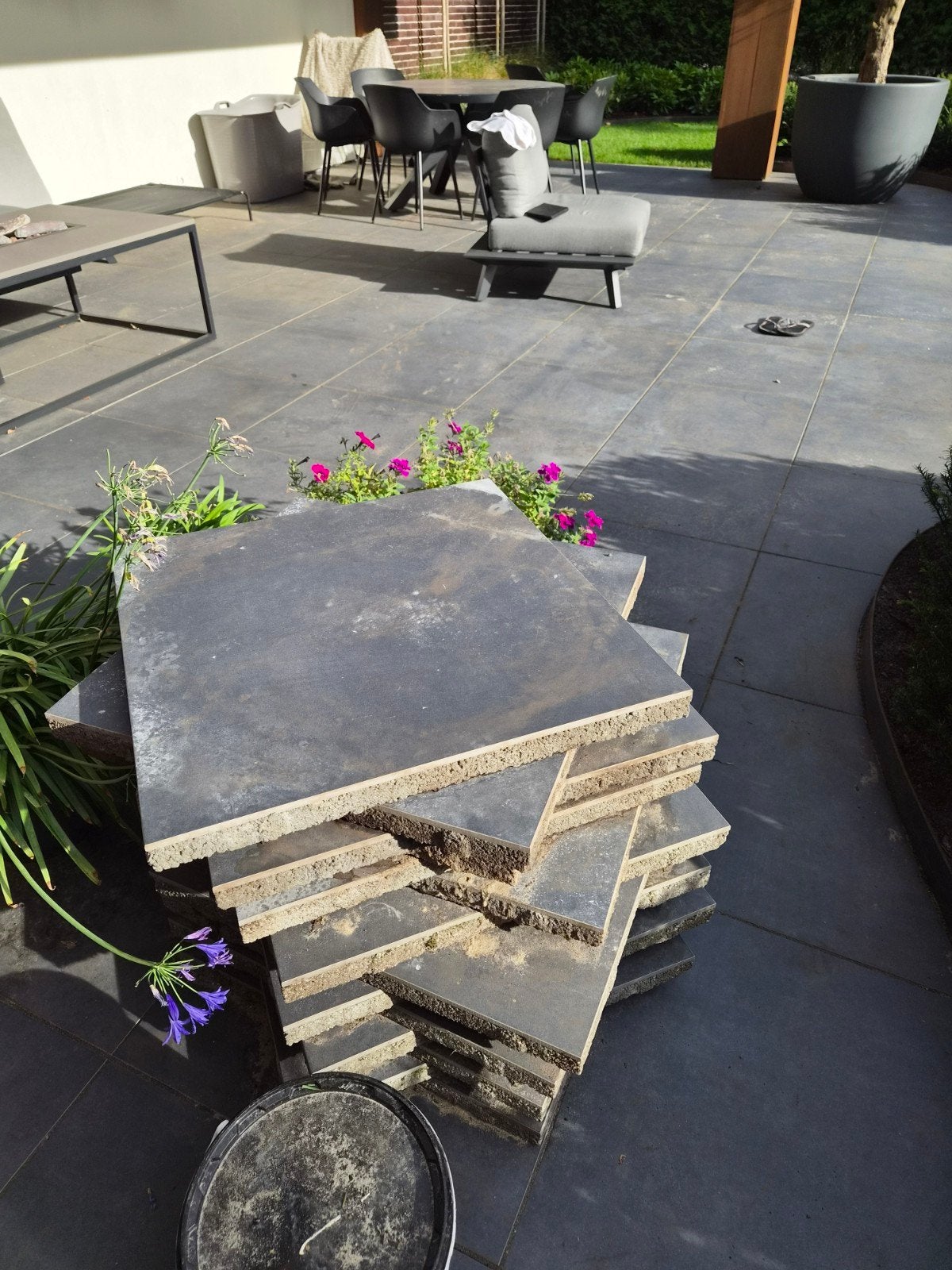 geoceramica terrastegels 12 stuks, Tuin en Terras, Ophalen of Verzenden, Nieuw, Keramiek, Terrastegels