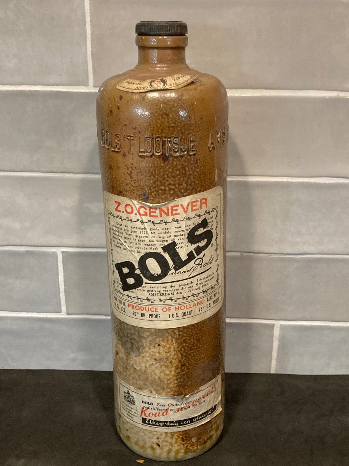 Oude Bols kruik (301025c), Ophalen of Verzenden