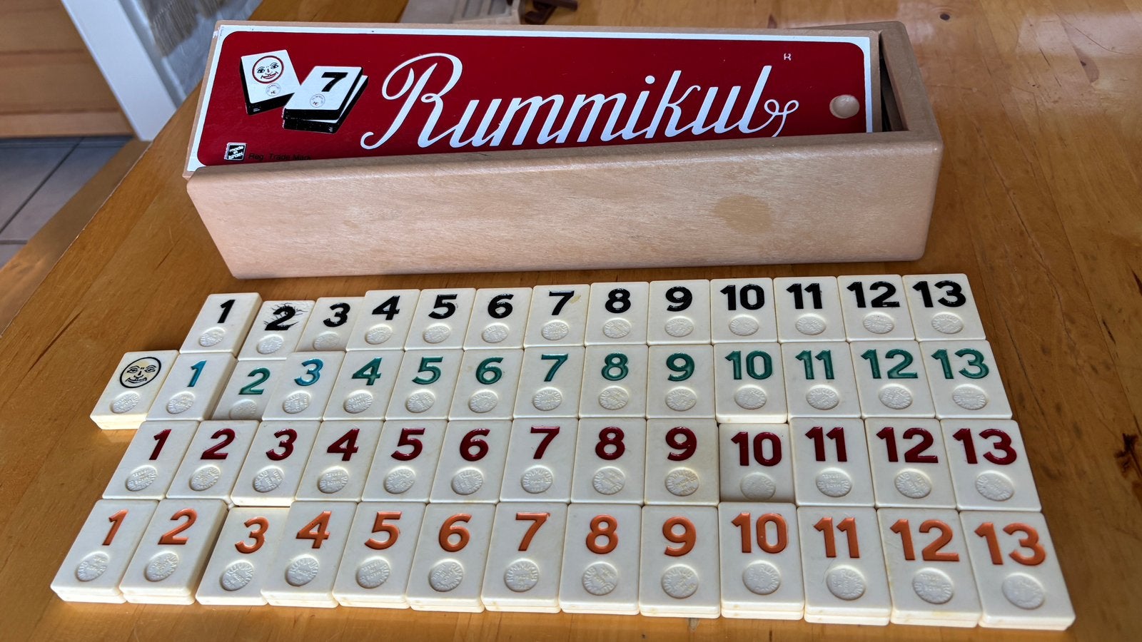 Rummikub original deluxe losse onderdelen, Drie of vier spelers, Ophalen of Verzenden, Gebruikt