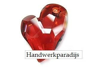 Swarovski 6261 Devodet 2 U Hart Crystal Red Magma 27mm, Ophalen of Verzenden, Nieuw, Kraal