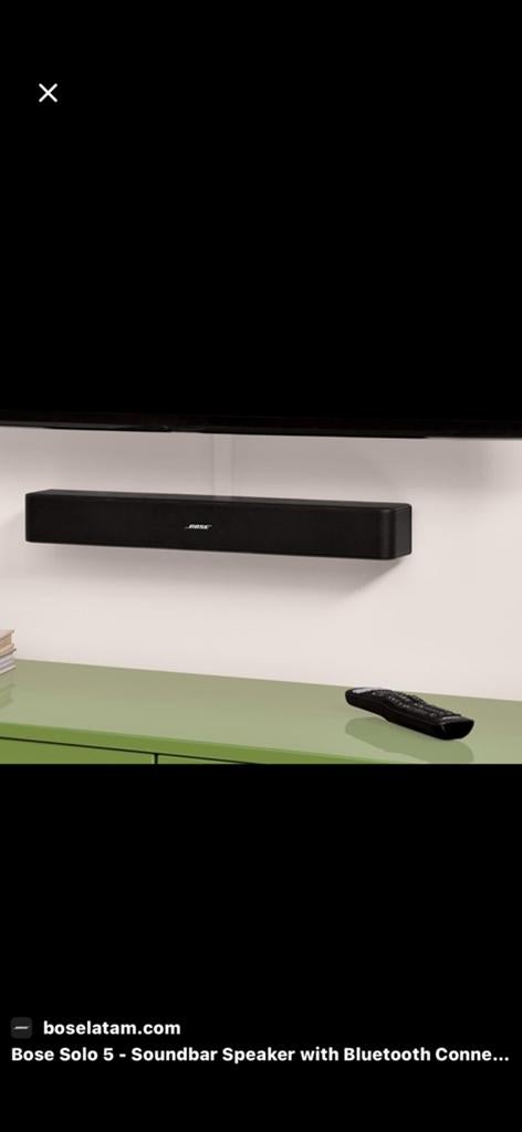 Bose Solo 5 TV Sound System., Ophalen of Verzenden, Met ingebouwde subwoofer, Zo goed als nieuw
