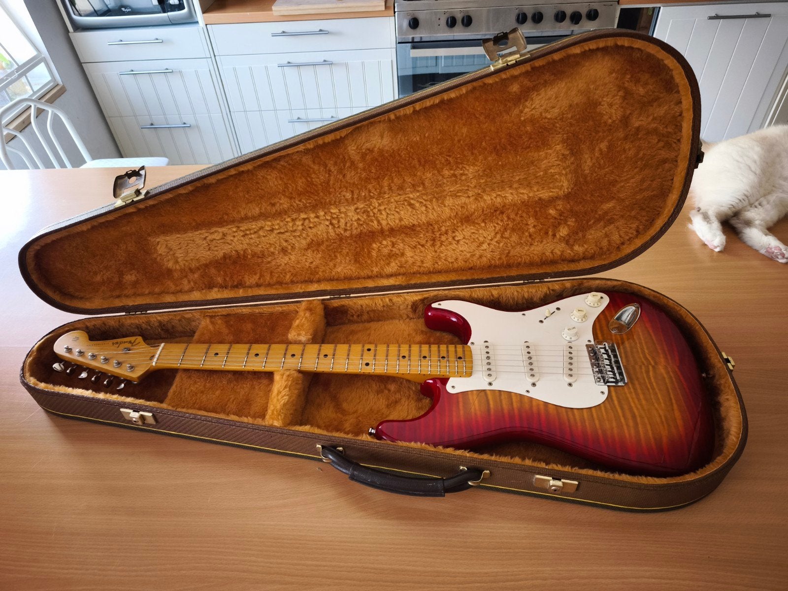 Fender Stratocaster Made in Japan 1994, Ophalen of Verzenden, Gebruikt, Solid body, Fender