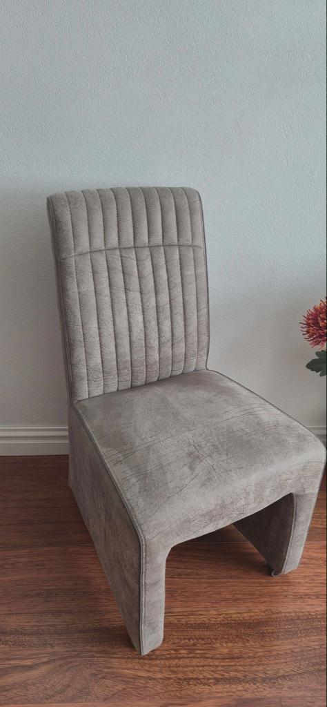 6 eetkamerstoelen - Grijs/Bruin - Comfortabel en Stijlvol, Ophalen of Verzenden, Zo goed als nieuw, Vijf, Zes of meer stoelen