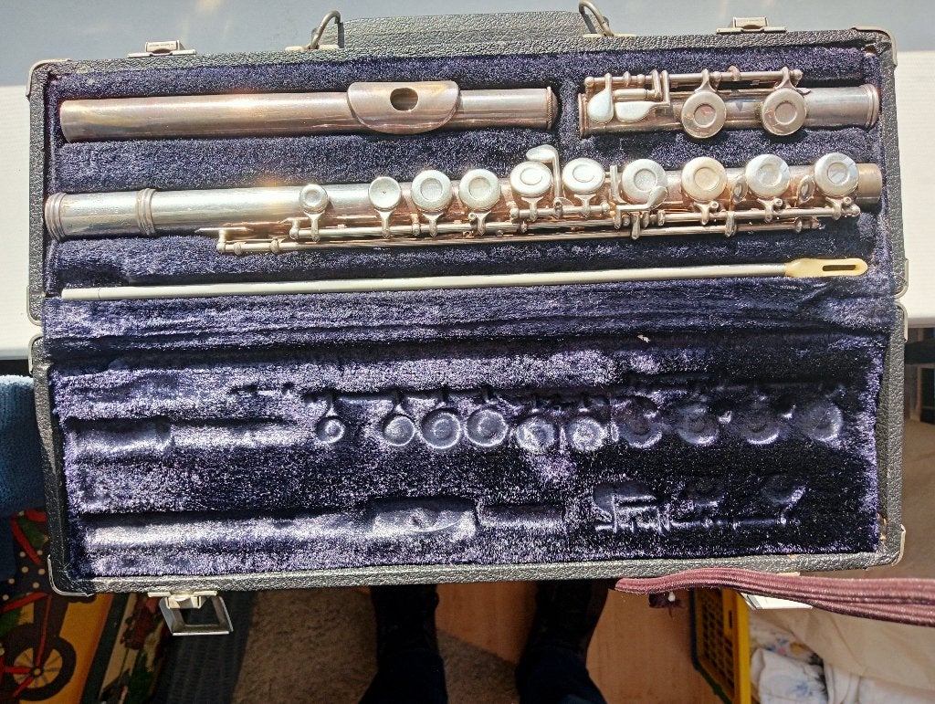 Dwarsfluit, Muziek en Instrumenten, Ophalen, Gebruikt, Dwarsfluit, Met koffer of tas