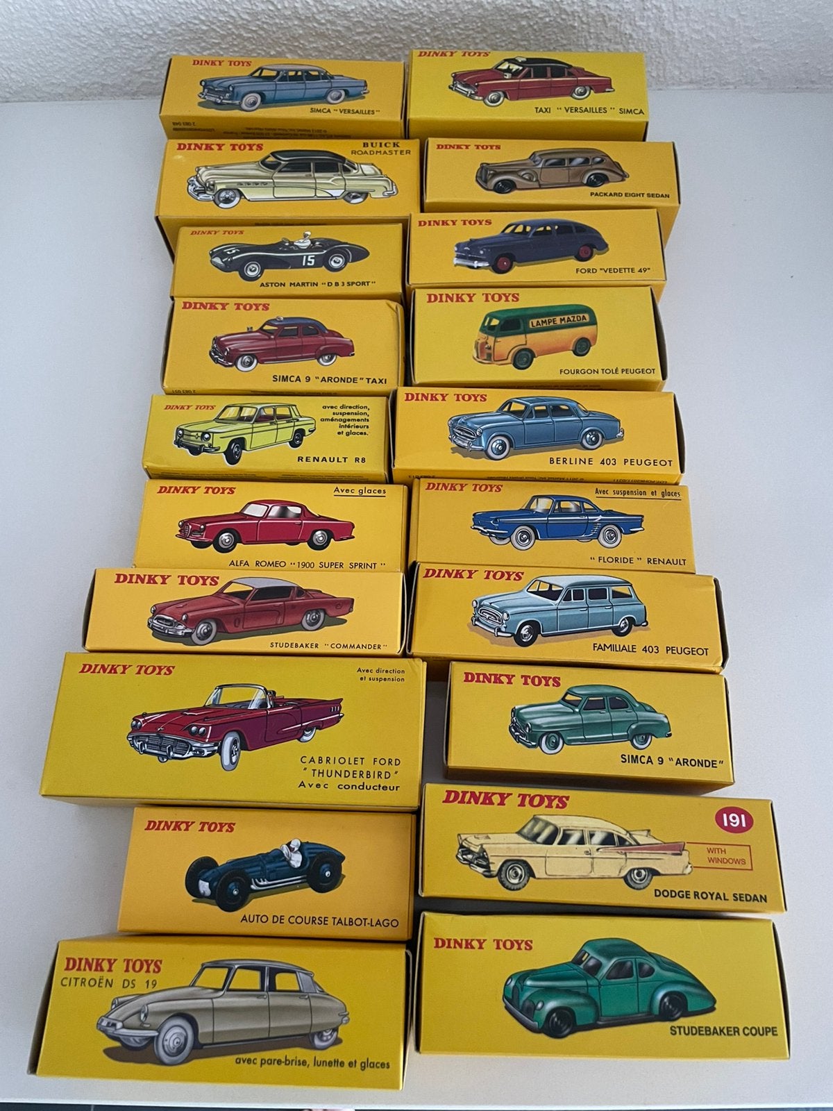 Nieuwe set van 20 Dinky Toys 1:43 (Atlas), Ophalen of Verzenden, Nieuw, Auto, Dinky Toys