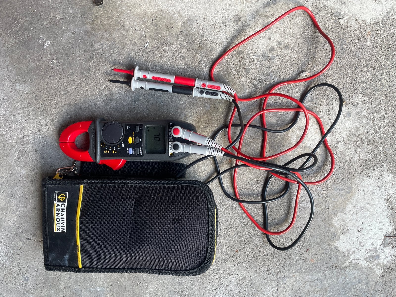 Chauvin Arnoux Stroomtang Multimeter met Tas, Ophalen of Verzenden, Gebruikt, Multimeter