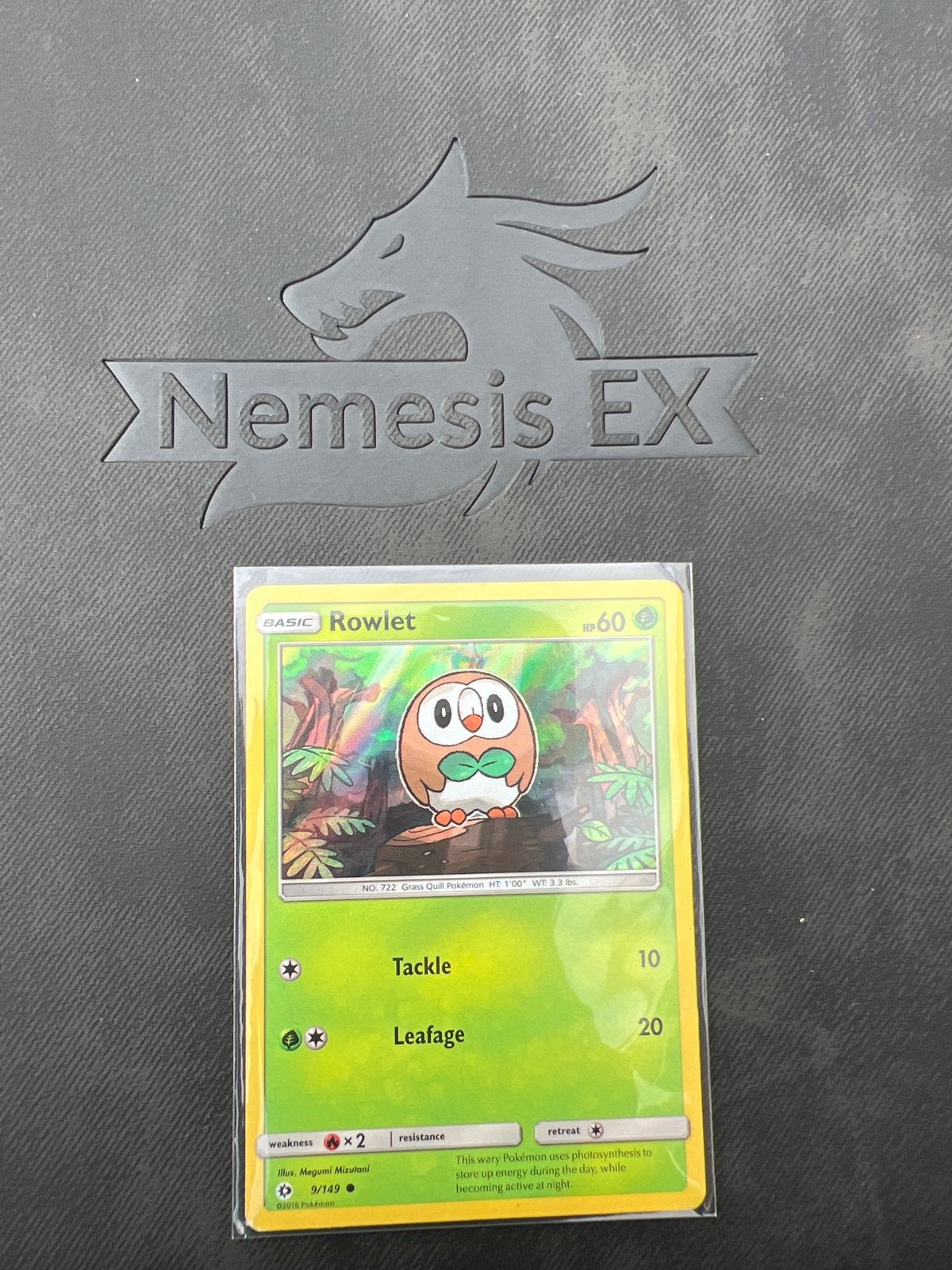 Pokémon Kaart Rowlet 9/149, Ophalen of Verzenden, Zo goed als nieuw, Losse kaart, Foil