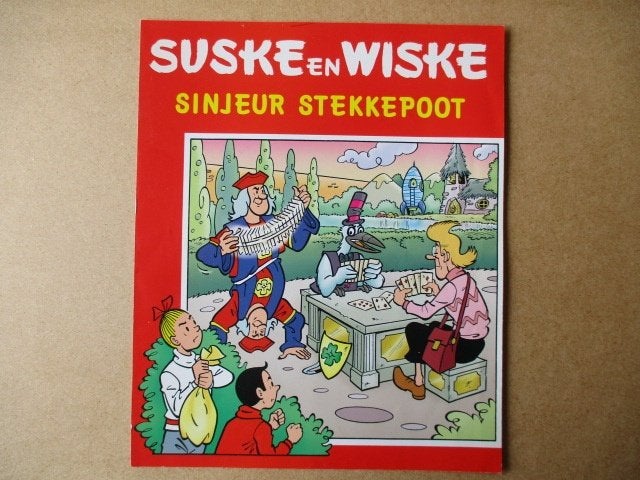 adv10387 suske en wiske reclame plaatje, Verzamelen, Ophalen, Suske en Wiske, Gebruikt, Overige typen