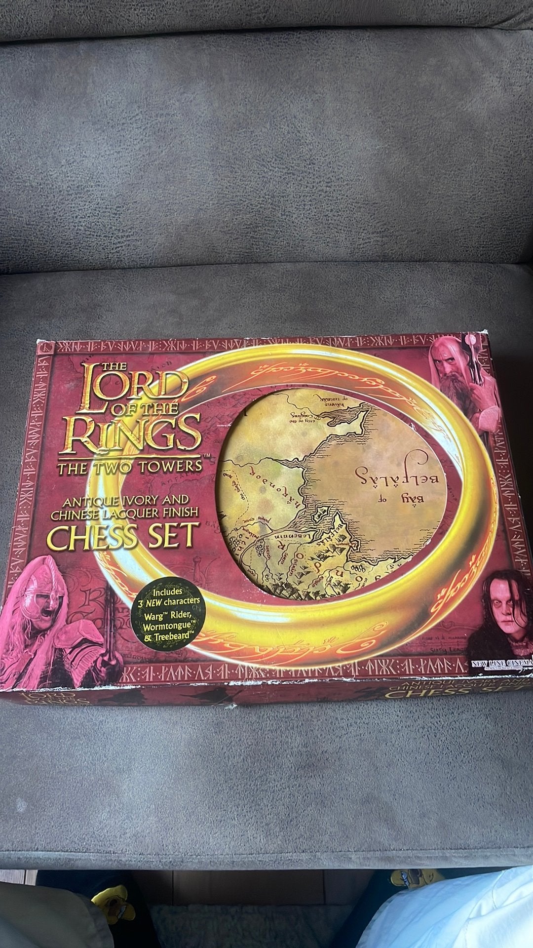 Koning van de ringen schaakset compleet, Ophalen of Verzenden, Zo goed als nieuw, Spel