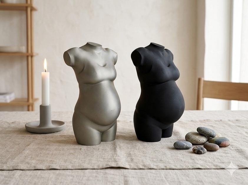 zwangerschapsbeeldje · zwanger · cadeau · persoonlijk ·, Verzenden, Nieuw, Kunststof