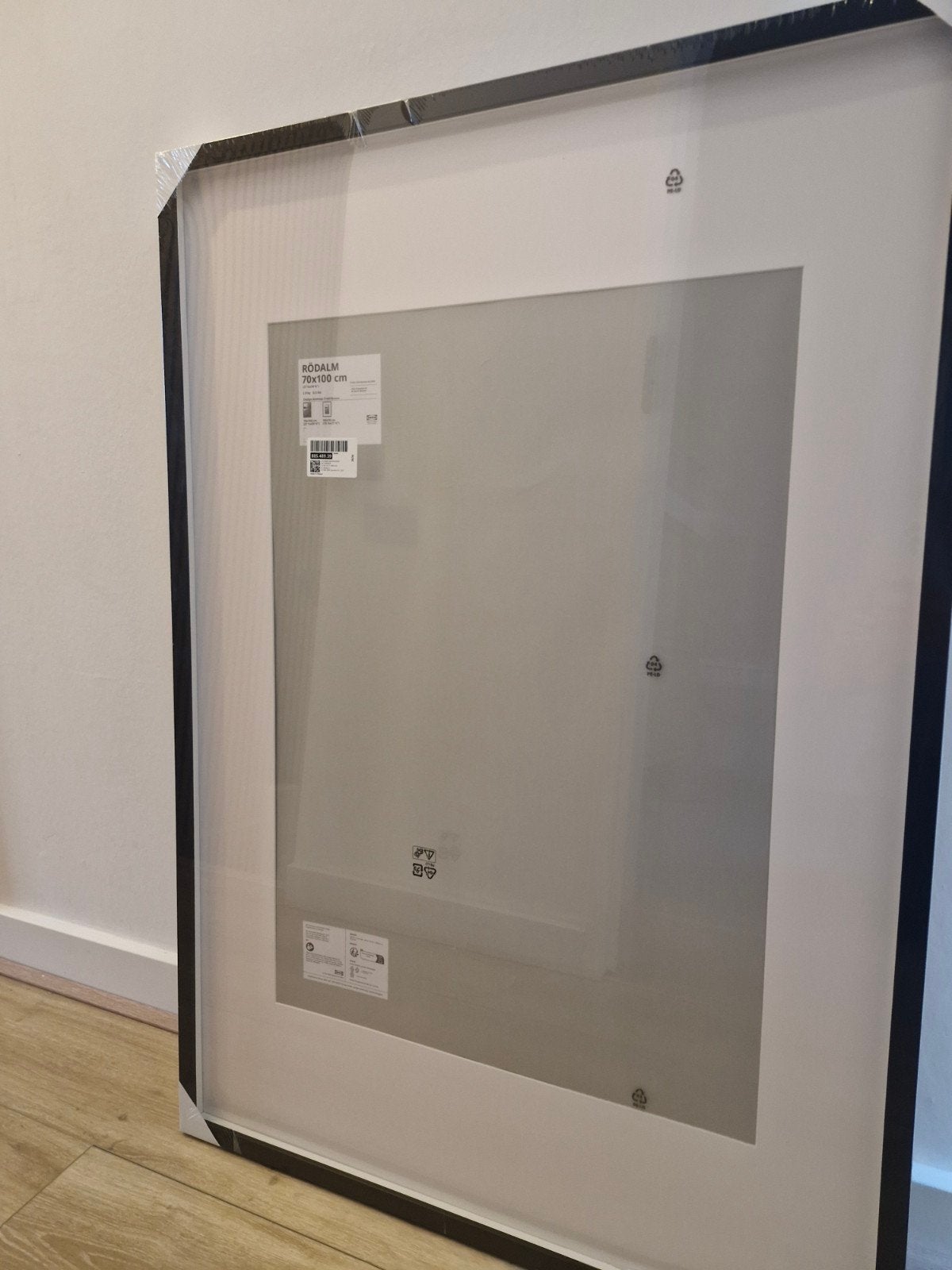 IKEA RÖDALM Fotolijst 70x100 cm Zwart - Nieuw in verpakking, Ophalen, Met glas, Nieuw, Fotolijst