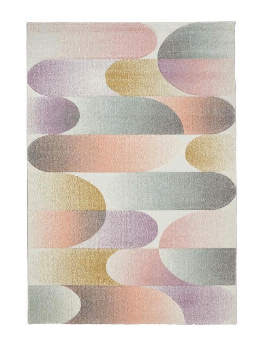 Modern Vloerkleed met Abstract Patroon - Pastelkleuren, Huis en Inrichting, Ophalen, Modern, Abstract, Scandinavisch, 150 tot 200 cm
