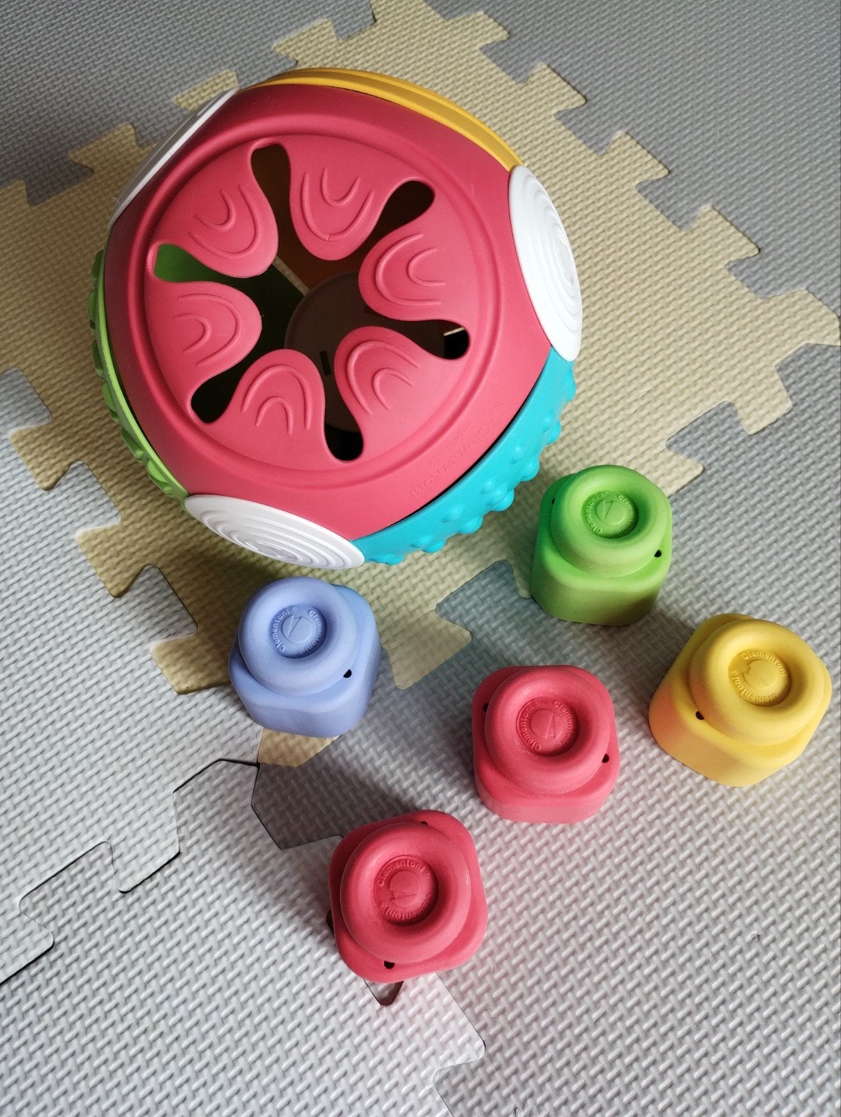 Clementoni Soft Clemmy Sensorische Bal met Blokken, Ophalen of Verzenden, Zo goed als nieuw, Overige typen