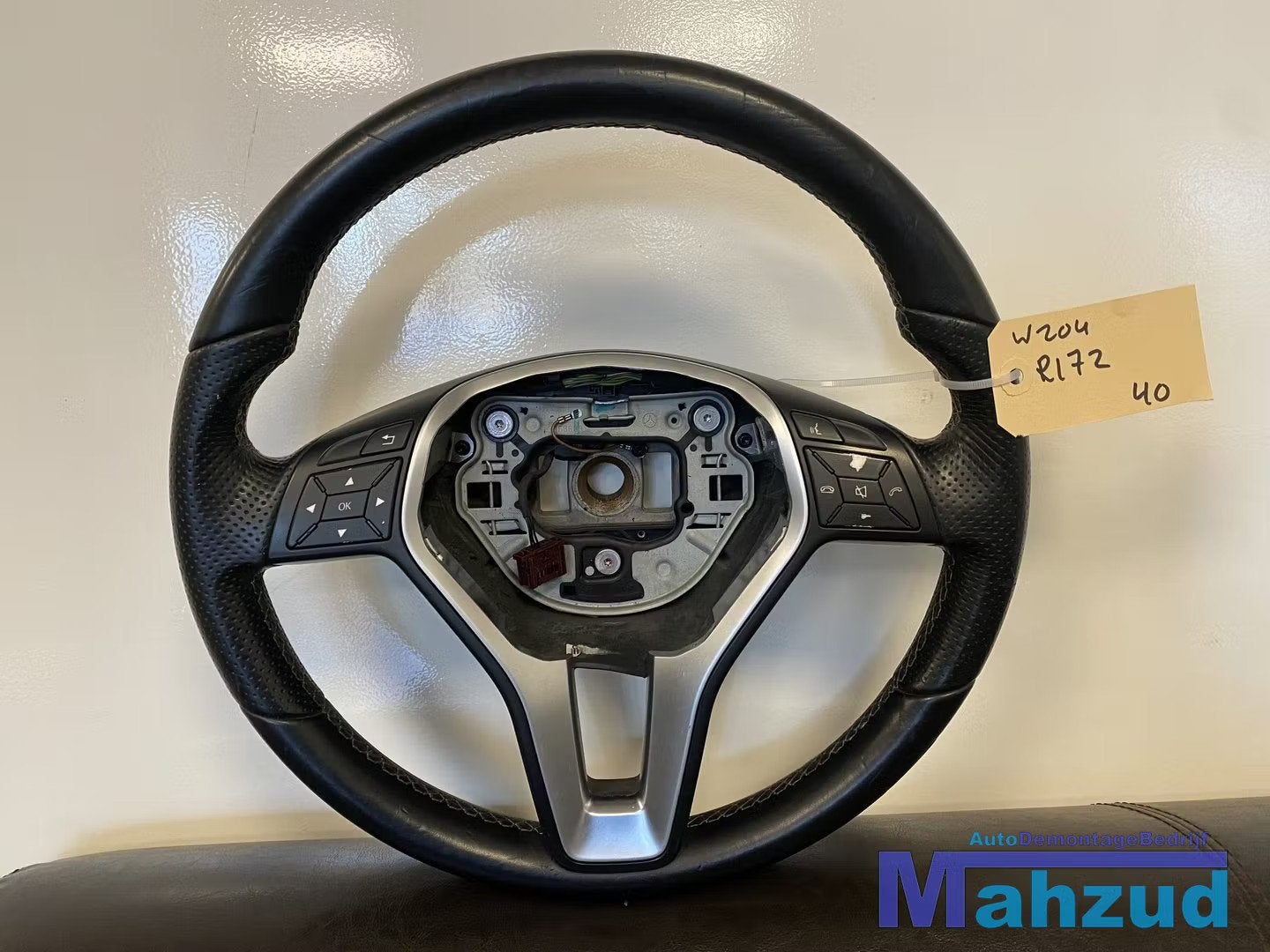 MERCEDES W204 R172 Leer sport stuur stuurwiel met airbag, Gebruikt, Mercedes-Benz AG, Mercedes-Benz, Ophalen of Verzenden