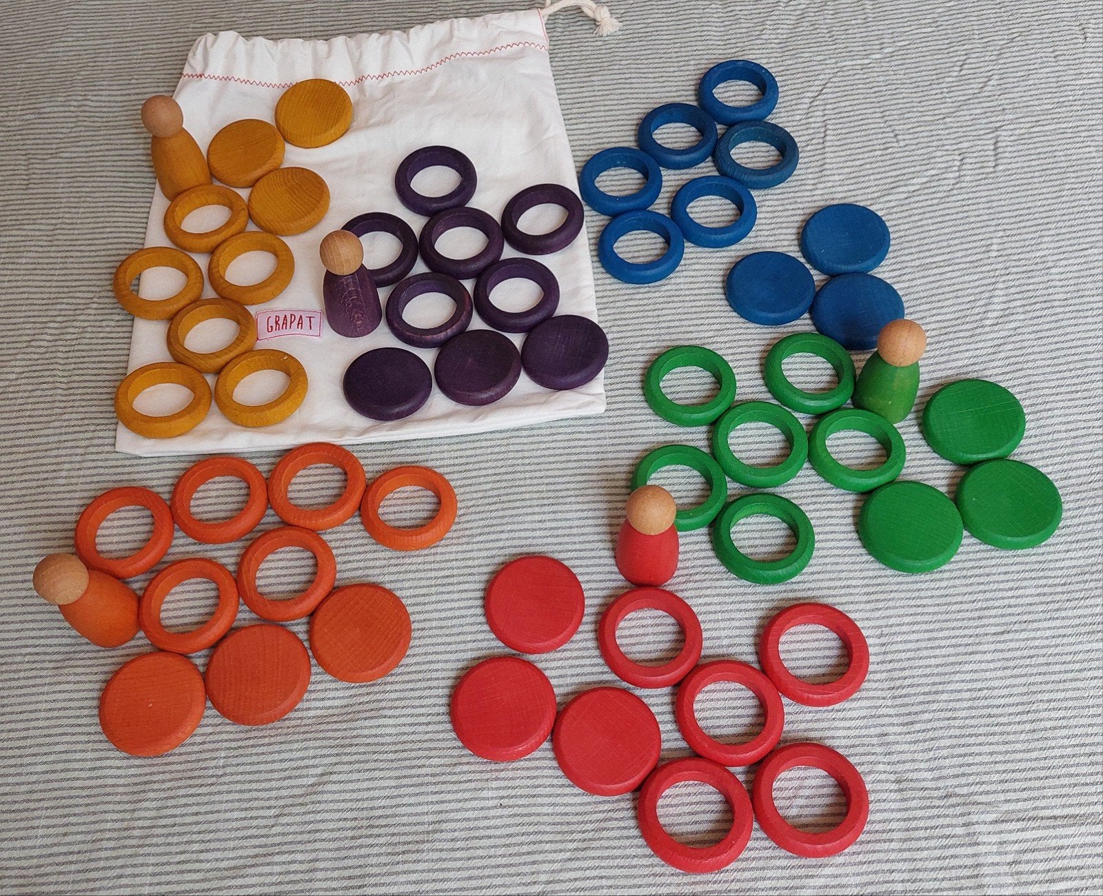 Grapat nins ringen en munten (mist 2 delen), Ophalen of Verzenden, Gebruikt, Overige typen