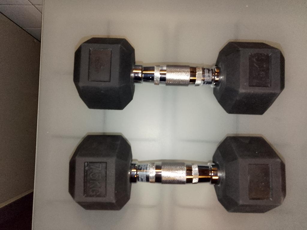 Dumbells 2x 7.5kg  nieuw, Ophalen, Nieuw, Dumbbell