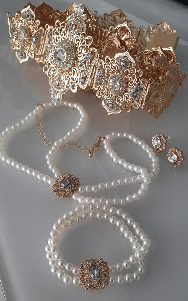 Marokkaanse riem set takchita beldi kaftan., Kleding | Dames, Overige kleuren, Nieuw, Ophalen of Verzenden, 5 cm of meer