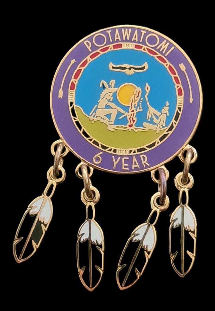 Potawatomi- 6 year- pin, Verzenden, Nieuw, Stad of Land, Speldje of Pin