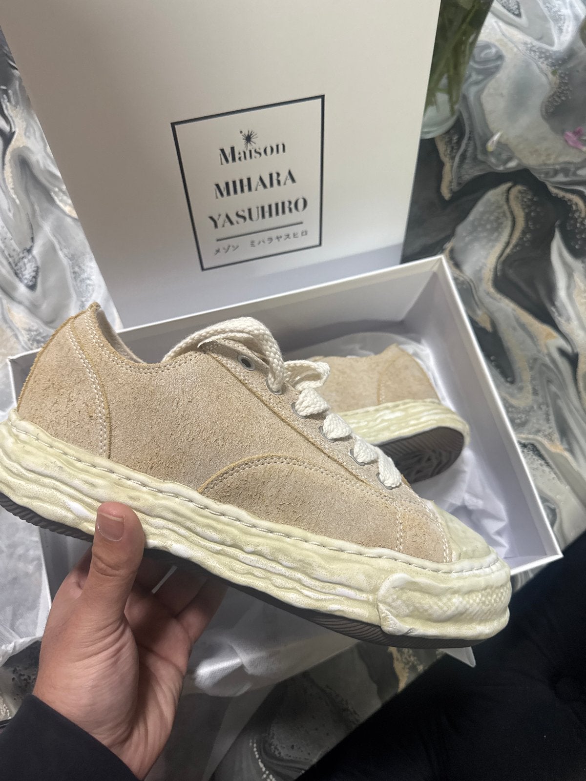 Maison Mihara Yasuhiro Sneakers - Maat 43 (valt als 44/44.5), Ophalen of Verzenden, Zo goed als nieuw, Overige kleuren, Sneakers of Gympen