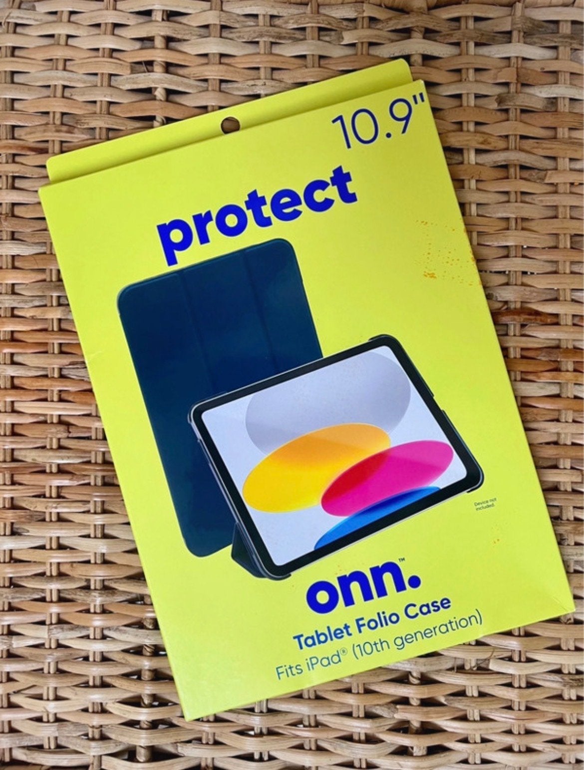 Onn blauwe Tablet Folio Case voor iPad 10.9" (10e generatie), Computers en Software, Tablet-hoezen, Nieuw, Bescherming voor- en achterkant
