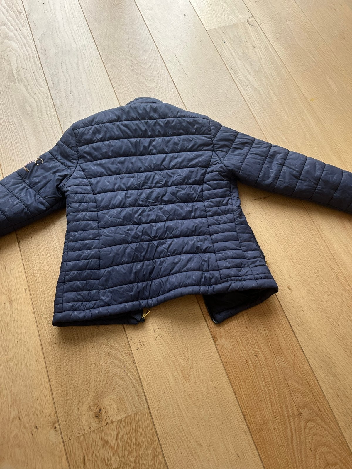 La Valencio gewatteerd jasje - Maat XXS, Dieren en Toebehoren, Paardrijkleding, Ophalen, Blauw, Gebruikt, Ritssluiting