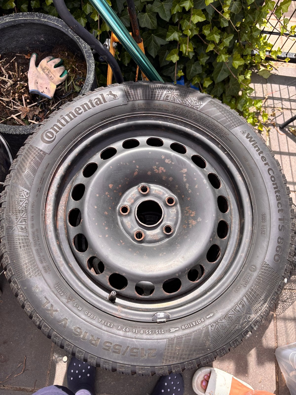 Continental WinterContact TS 860 215/55 R16 V XL winterband, Ophalen, 16 inch, Banden en Velgen, Winterbanden