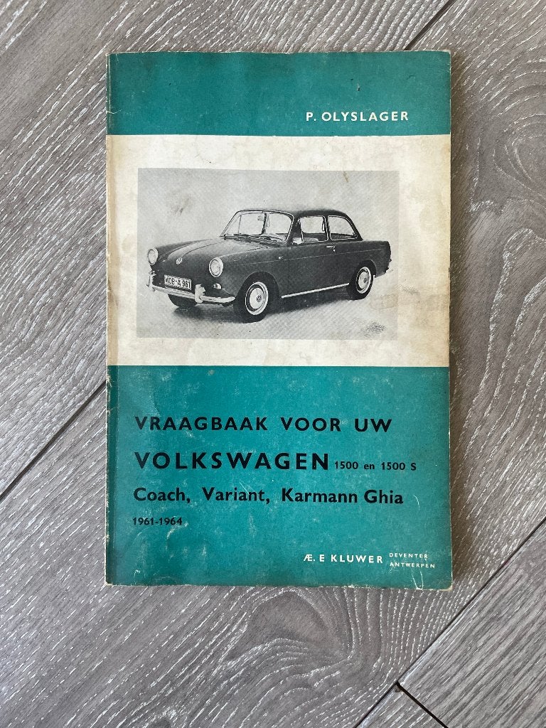 Vraagbaak VW, Volkswagen 1500 Coach, Variant, Karmann Ghia, Ophalen of Verzenden