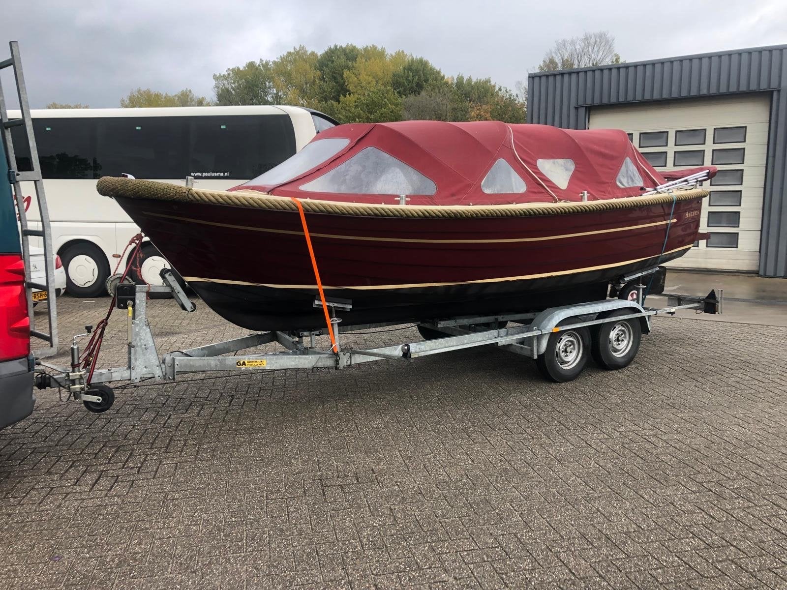 Antaris 630 met 23pk 3 cilinder Vetus motor en PEGA trailer, Ophalen, Overige typen, Binnenboordmotor, Antaris