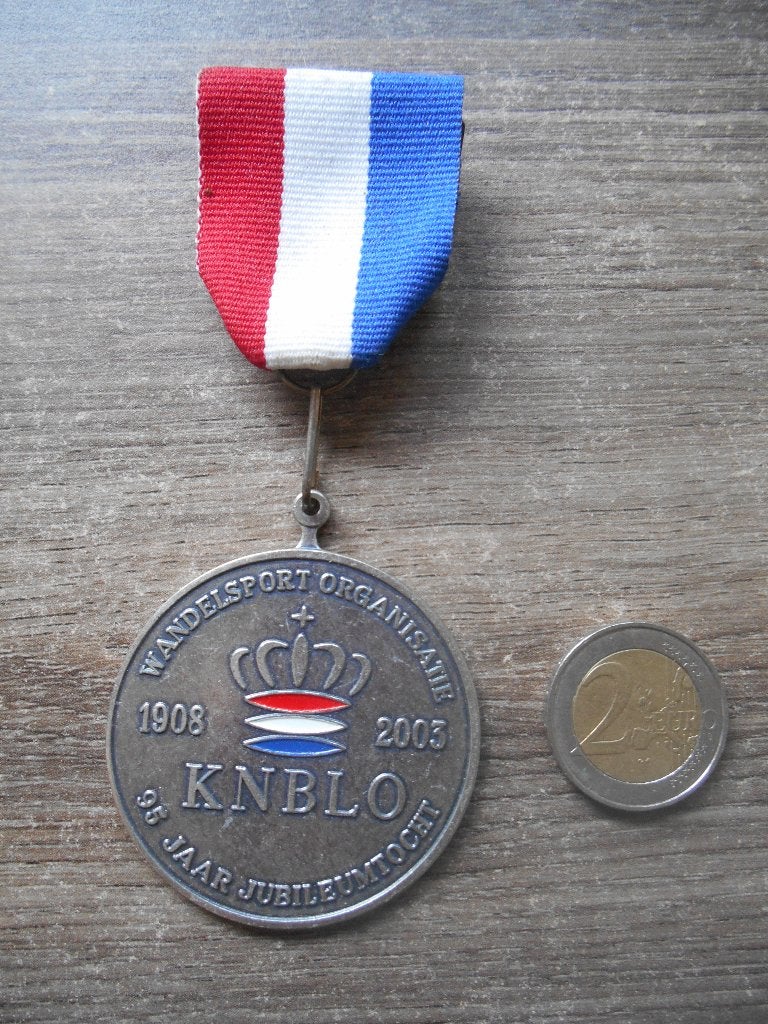 Medaille KNBLO 95 jaar 1908 - 2003, Ophalen of Verzenden, Overige materialen, Nederland