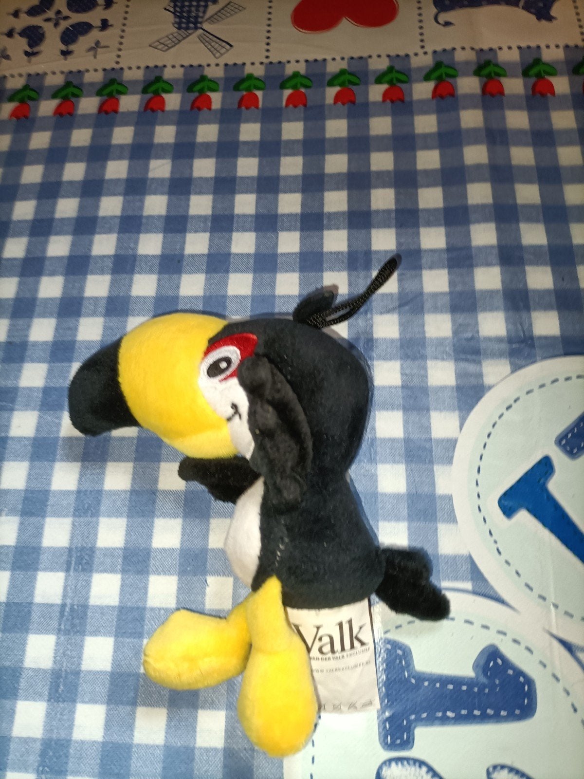 Toekan sleutelhanger knuffeltje Van der Valk hotels 12 cm, Ophalen of Verzenden, Zo goed als nieuw, Overige typen
