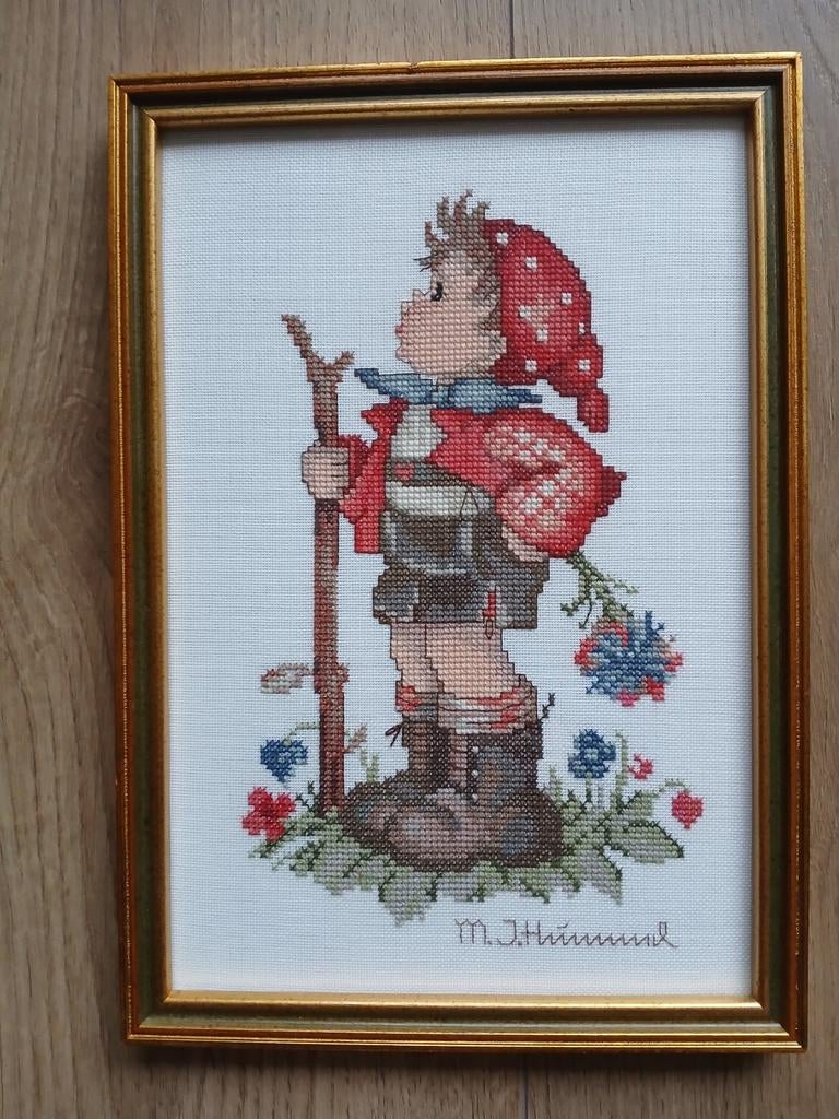 Hele mooie handgeborduurde  hummel, Ophalen, Zo goed als nieuw, Hummel