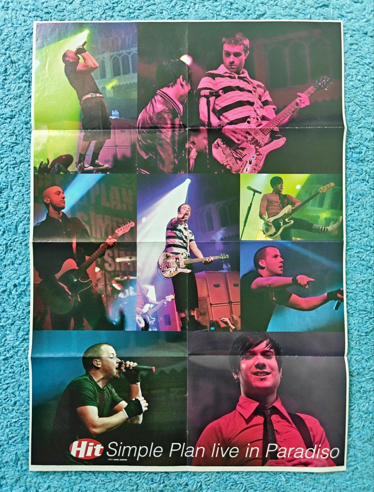 Simple Plan poster hitkrant vintage, Rechthoekig Staand, Nieuw, Ophalen of Verzenden, A1 t/m A3