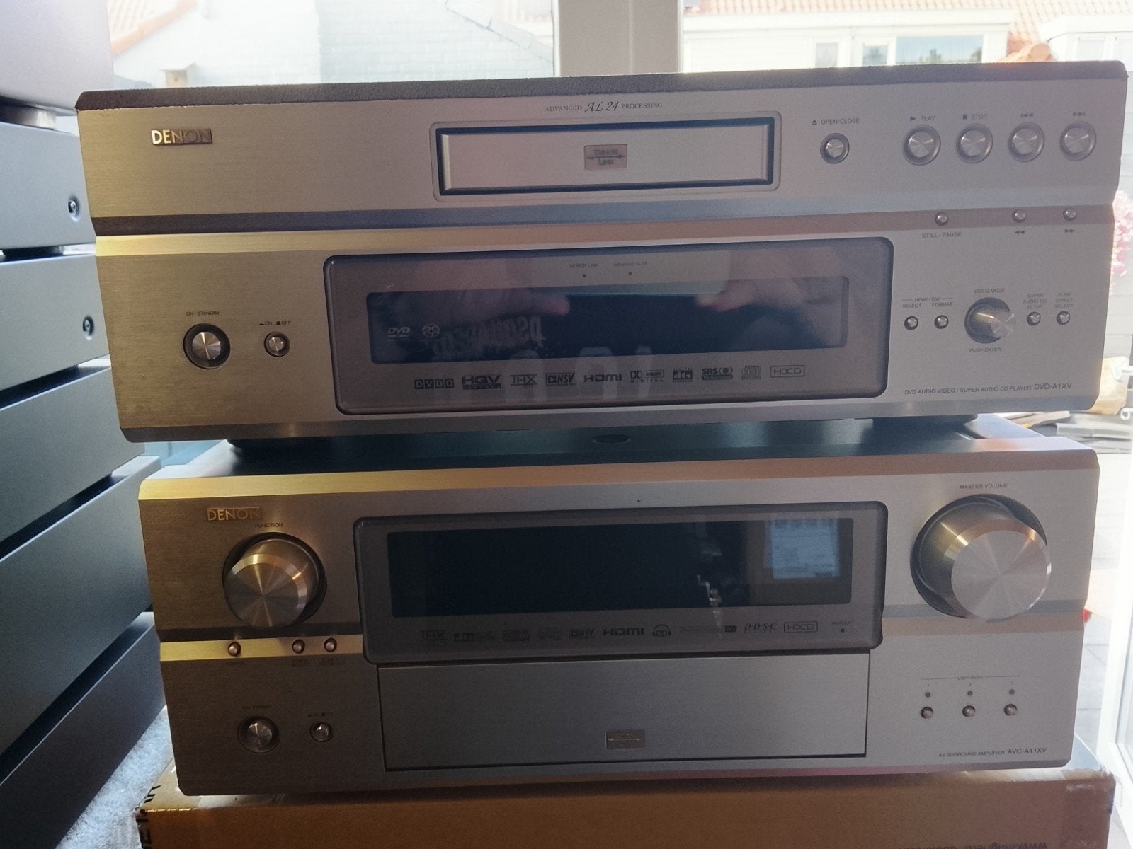 Denon SACD Set - DVD-A1XV & AVC-A11XV met beschadigingen, Ophalen of Verzenden, Gebruikt, Dvd-speler, Overige merken