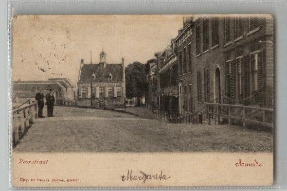 Ameide Voorstraat st 1902, Ophalen of Verzenden, Voor 1920, Gelopen, Zuid-Holland