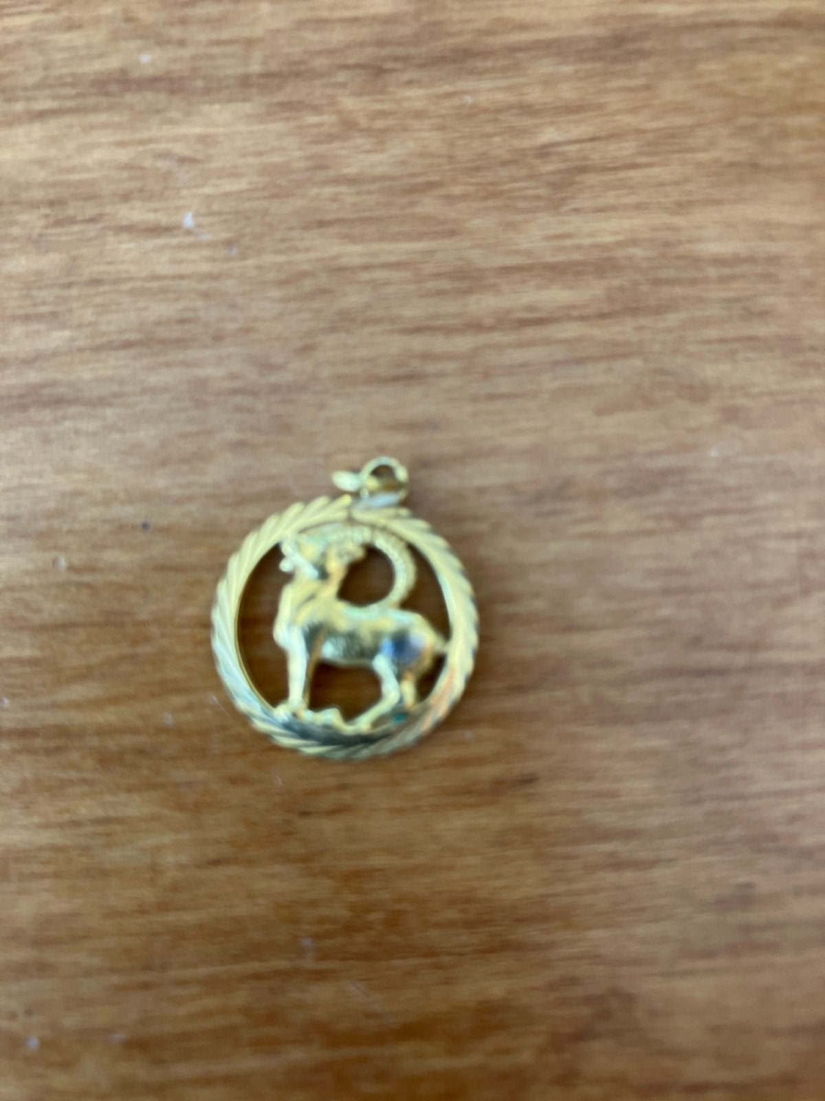 Vergulde Ram Hanger - Sterrenbeeld Sieraad, Ophalen of Verzenden, Zo goed als nieuw, Goud, Dier