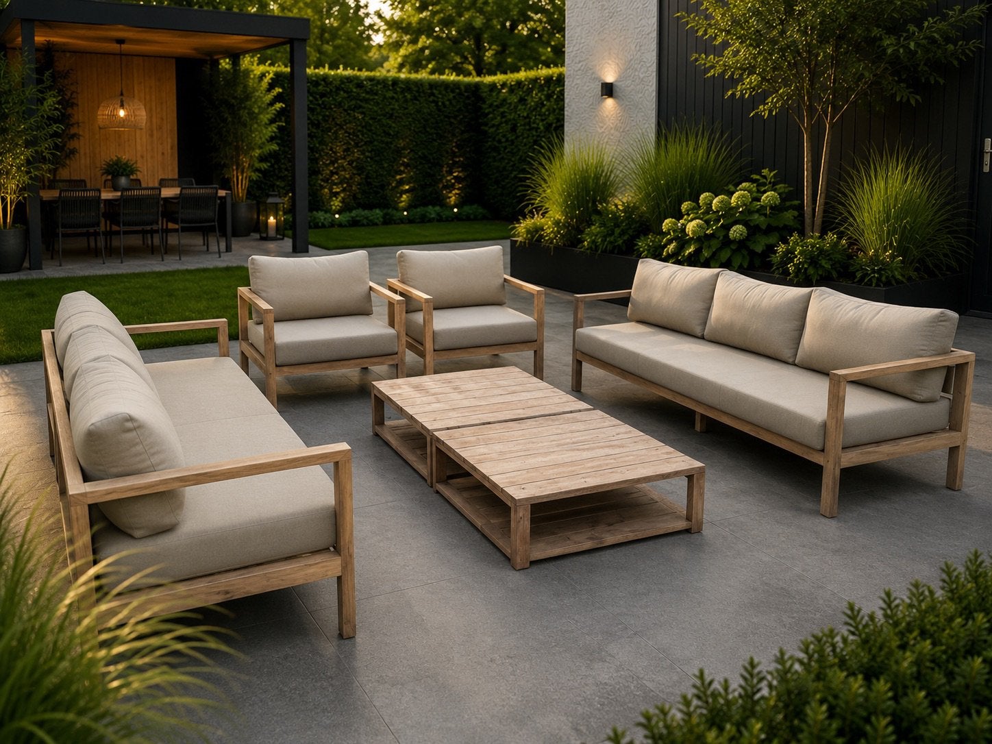Royal Design Loungeset Tuinset, Ophalen of Verzenden, Zo goed als nieuw, Bank