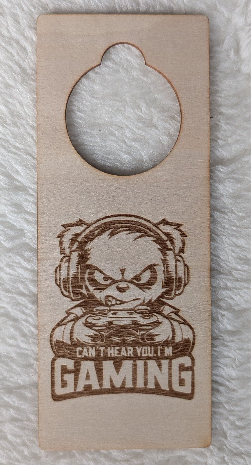 Houten Deurhanger Gaming - 20x8cm, Ophalen of Verzenden, Nieuw, Hout