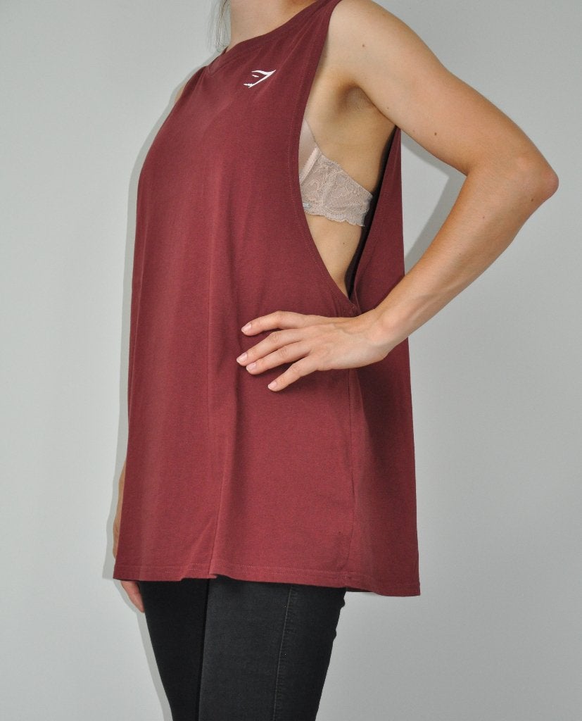gymshark top xs, sportshirt xs, drop arm tank xs, Nieuw, Ophalen of Verzenden, Fitness of Aerobics, Maat 34 (XS) of kleiner
