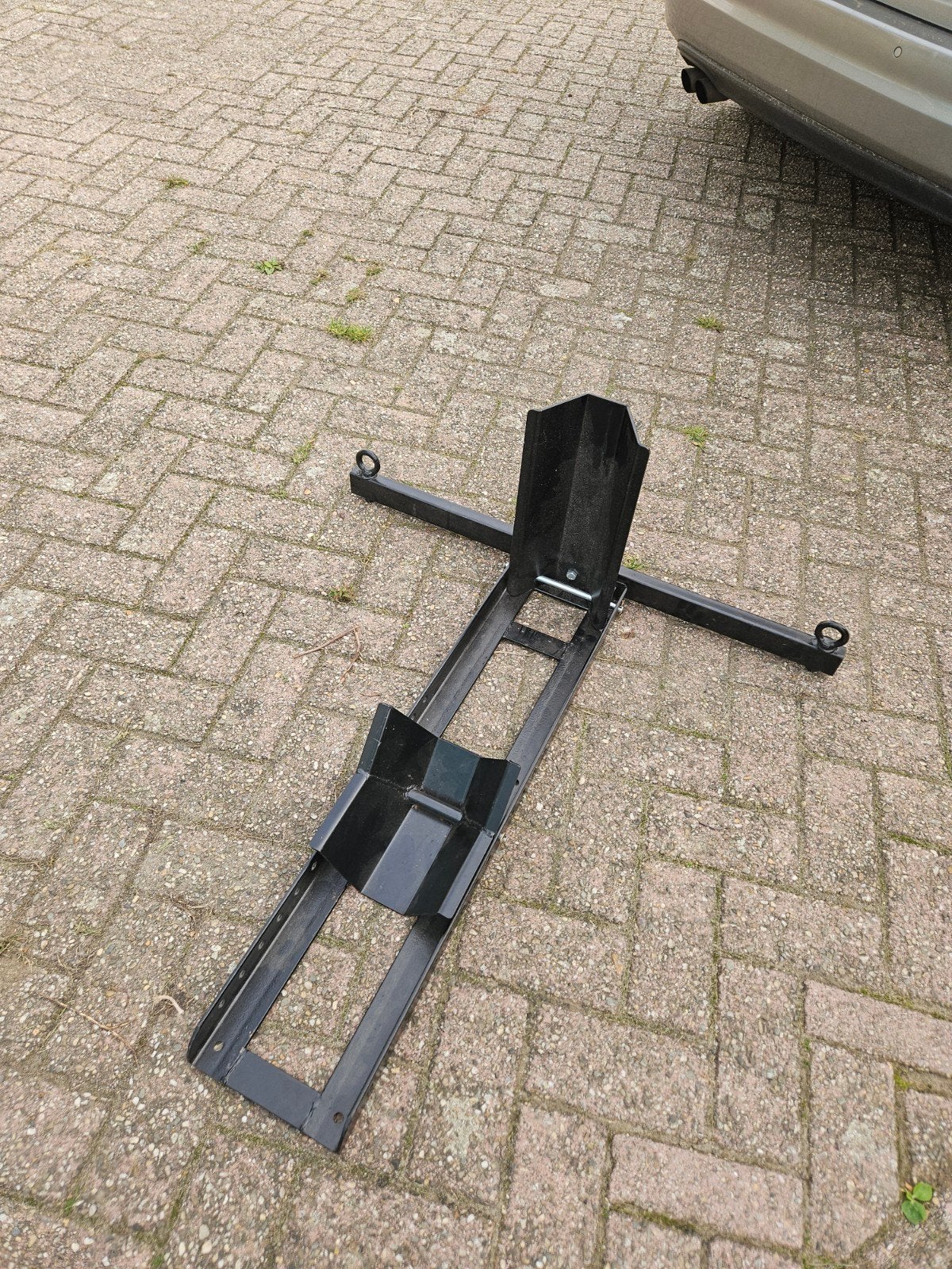 Motorfiets voorwielklem / transportstandaard, Ophalen of Verzenden, Gebruikt