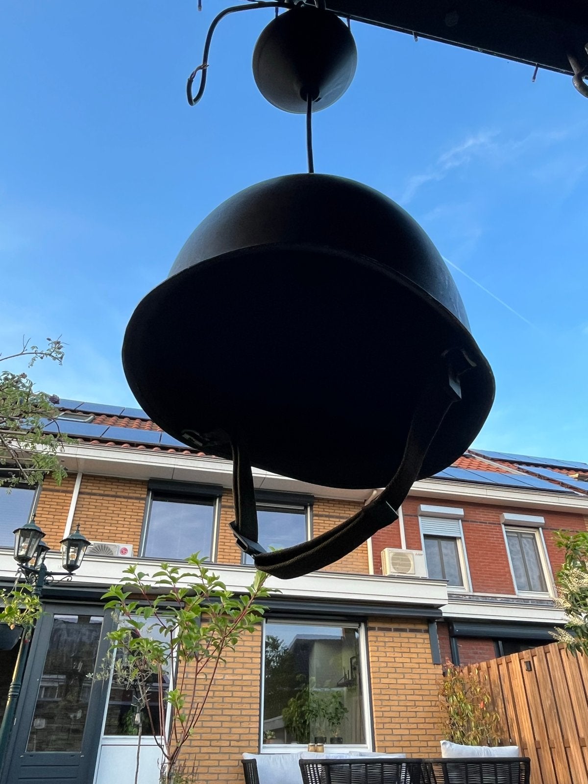 Unieke Leger Helm Lamp, Huis en Inrichting, Ophalen, Gebruikt