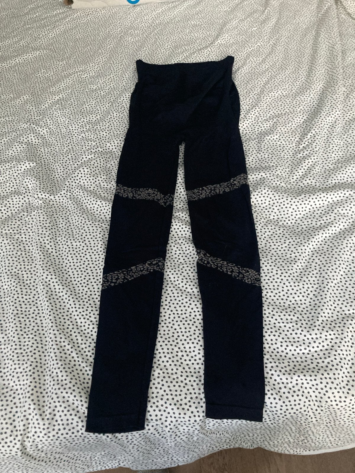 Positie/zwangerschap sportlegging met patroon, Blauw, Lang, Gedragen, Ophalen