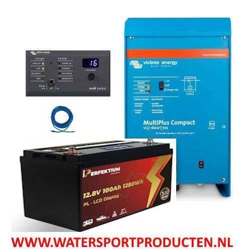 Victron MultiPlus 12/1600 + Perfektium PL-LCD LiFePo4 12.8V