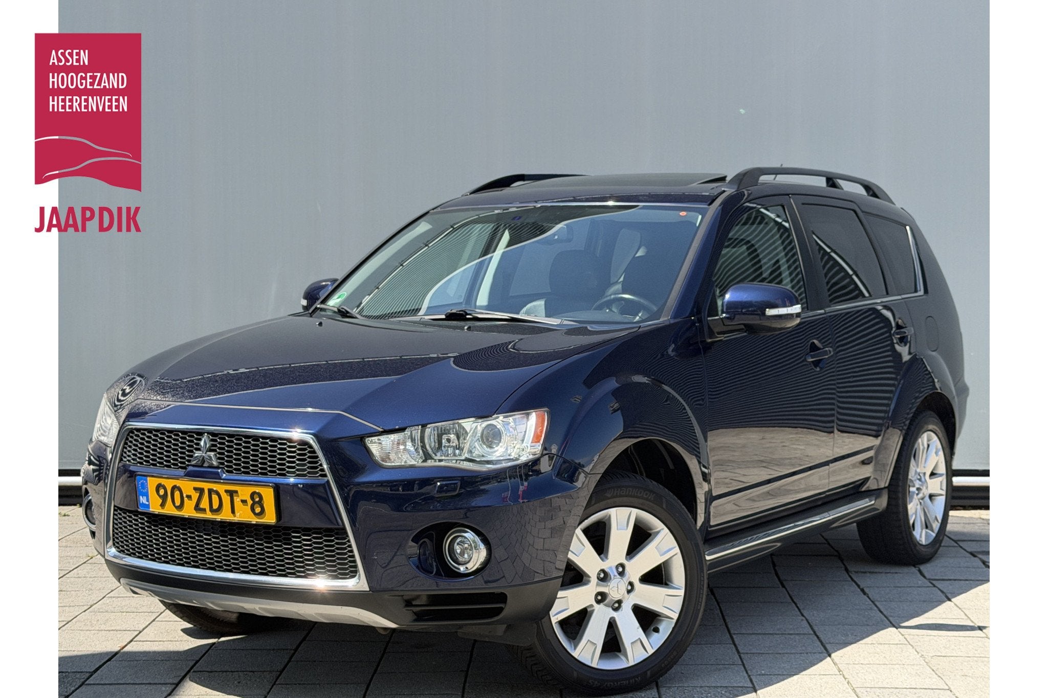 Mitsubishi Outlander BWJ 10-2012 | 2.0I 147 PK Edition Two A, Auto's, Zwart, 4 cilinders, Automatische klimaatregeling, Blauw