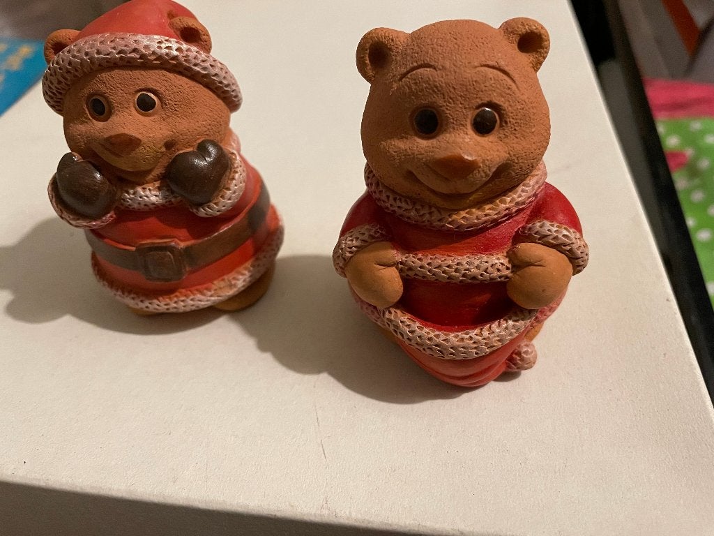 Kerstdecoratie 2 beren, Diversen, Kerst, Ophalen of Verzenden, Zo goed als nieuw