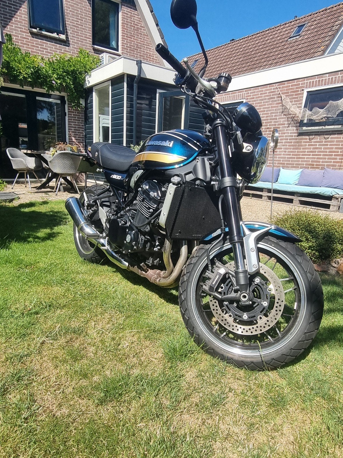 Kawasaki Z900RS Blauw - Zo goed als nieuw!, Motoren, Motoren | Kawasaki, 4 cilinders, 900 cc, Naked bike