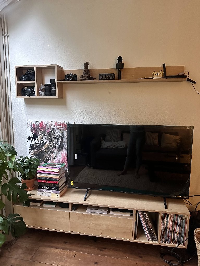 Tv kast, Ophalen, 150 tot 200 cm, Zo goed als nieuw, Minder dan 100 cm