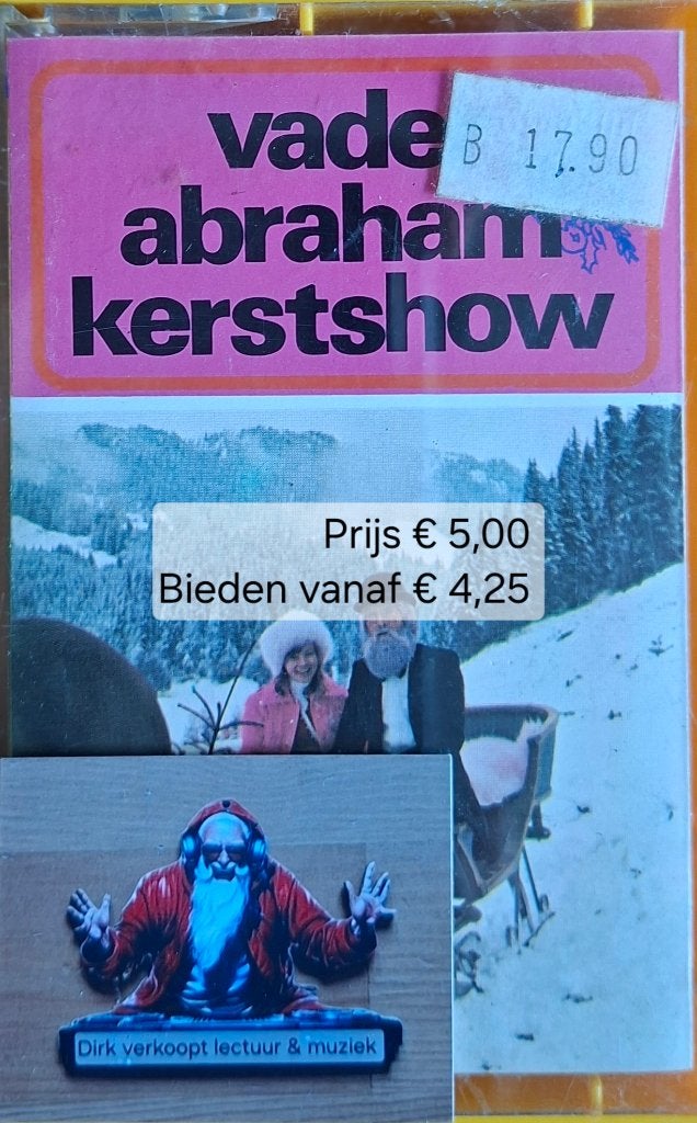 Vader Abraham Kerstshow (bieden is mogelijk of gelijk kopen), Cd's en Dvd's, Overige genres, 1 bandje, Ophalen of Verzenden, Zo goed als nieuw