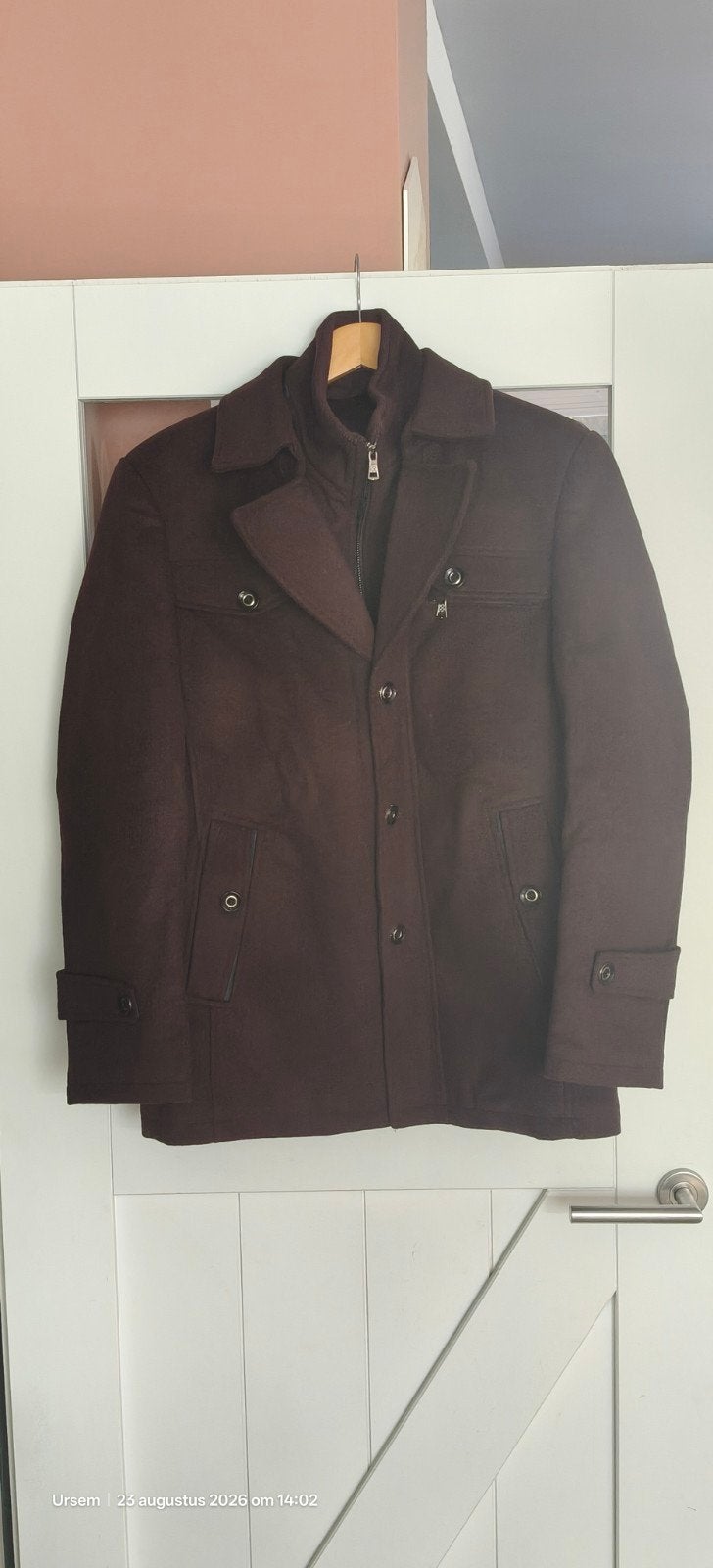 Heren jas Zentaro - Nieuw met label - Maat XL, Ophalen of Verzenden, Zentaro, Rood, Maat 56/58 (XL)