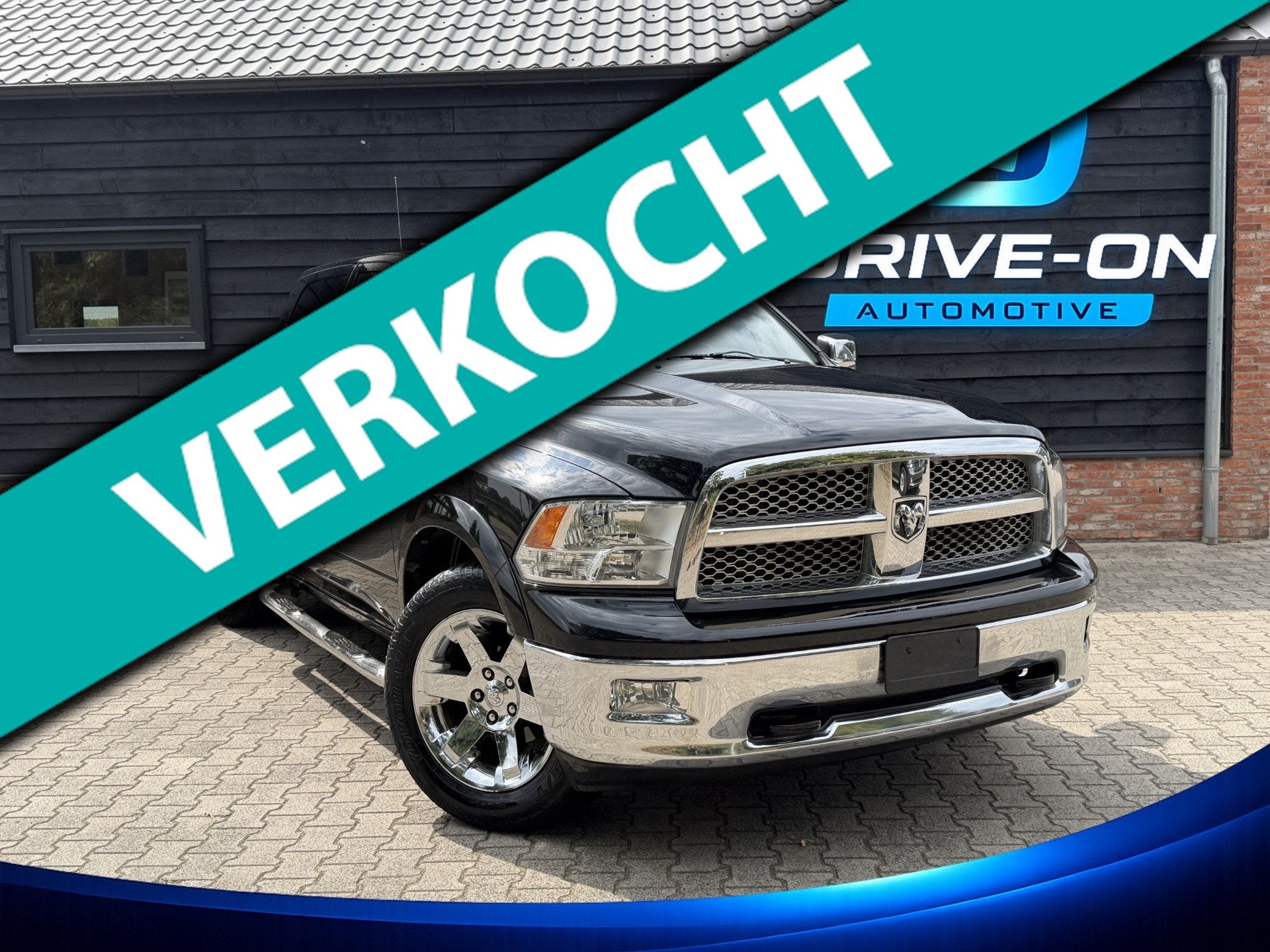 Dodge Ram 1500 5.7 V8 Crew Cab - marge - Pano - Laramie - lp, Automaat, Gebruikt, Zwart, Leder