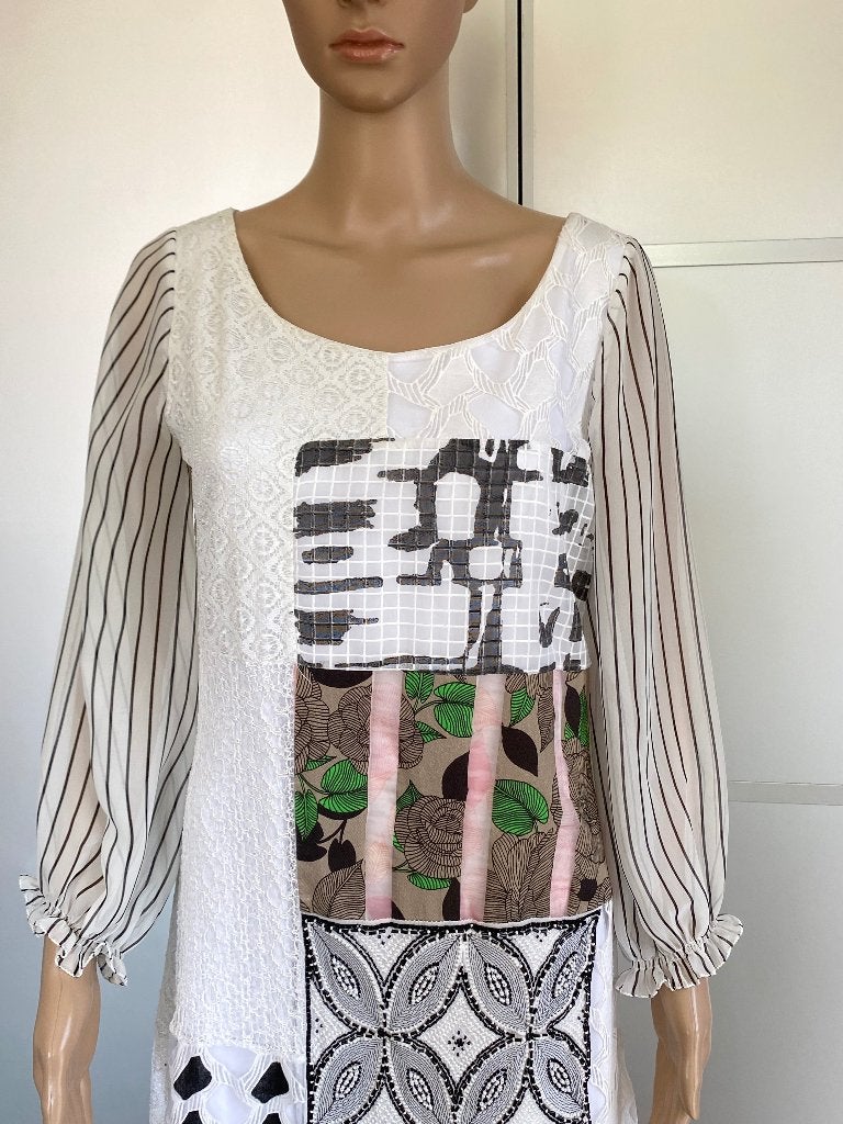K217 Save the Queen maat M=38 apart jurkje jurk feest wit, Kleding | Dames, Jurken, Maat 38/40 (M), Wit, Zo goed als nieuw, Knielengte